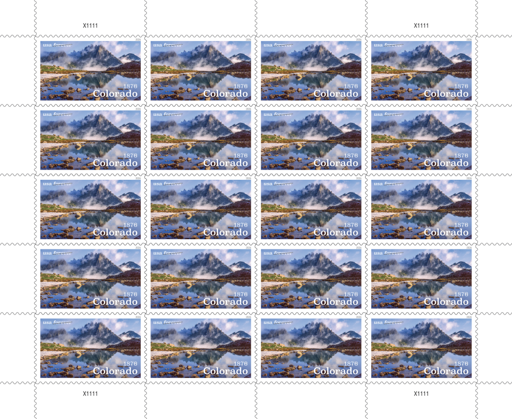 2026 Colorado Statehood Stamps - product detail view 2