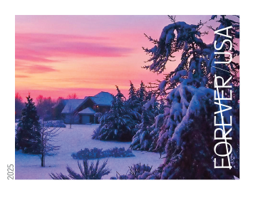 2025 Winter Landscapes Stamps - product detail view 3