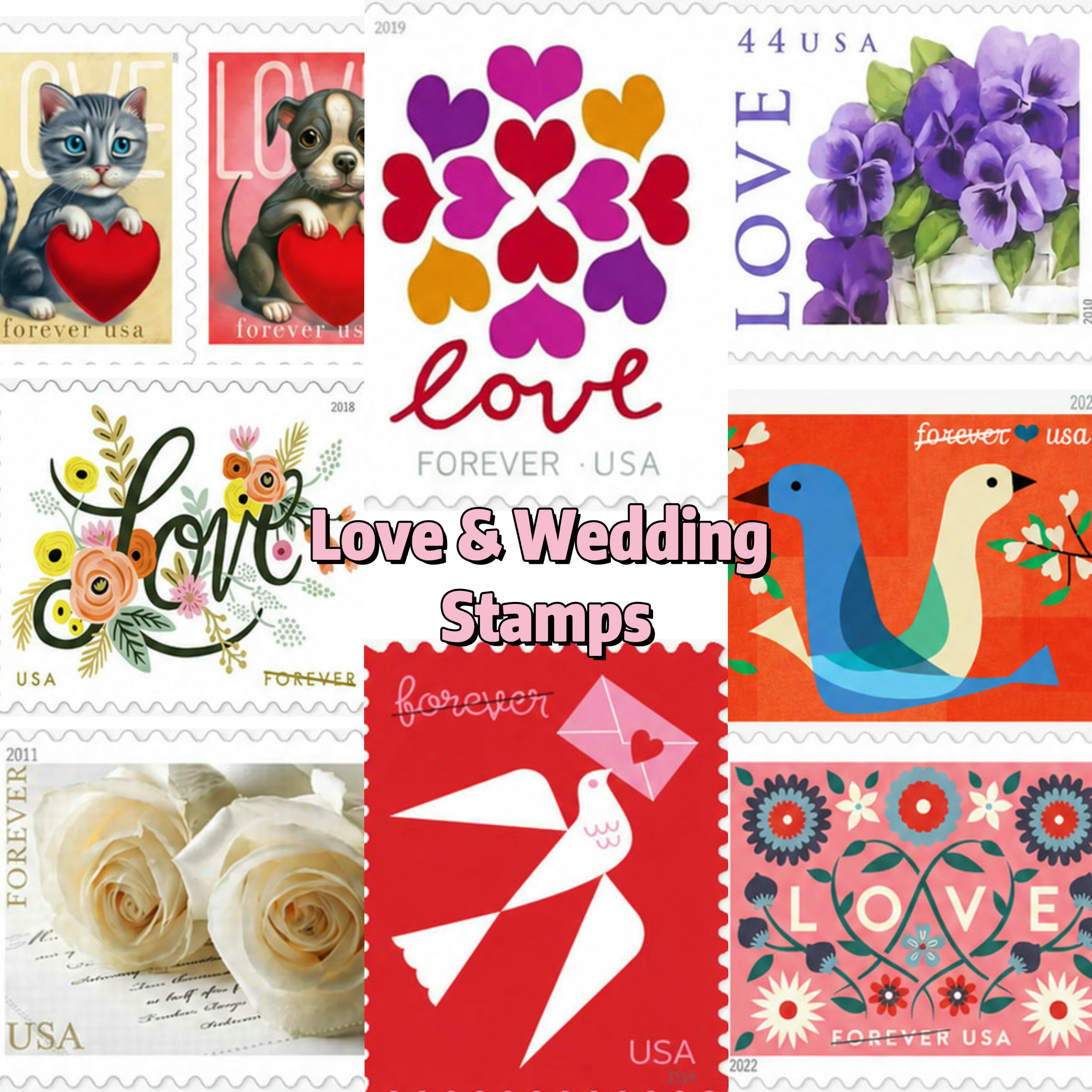 Love & Wedding Stamps