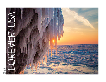 2025 Winter Landscapes Stamps - product detail view 4