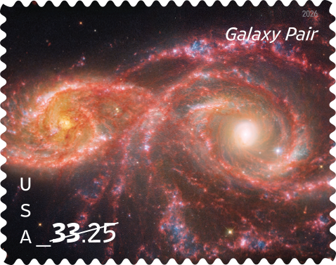 2026 Galaxy Pair Stamps - product detail view 2