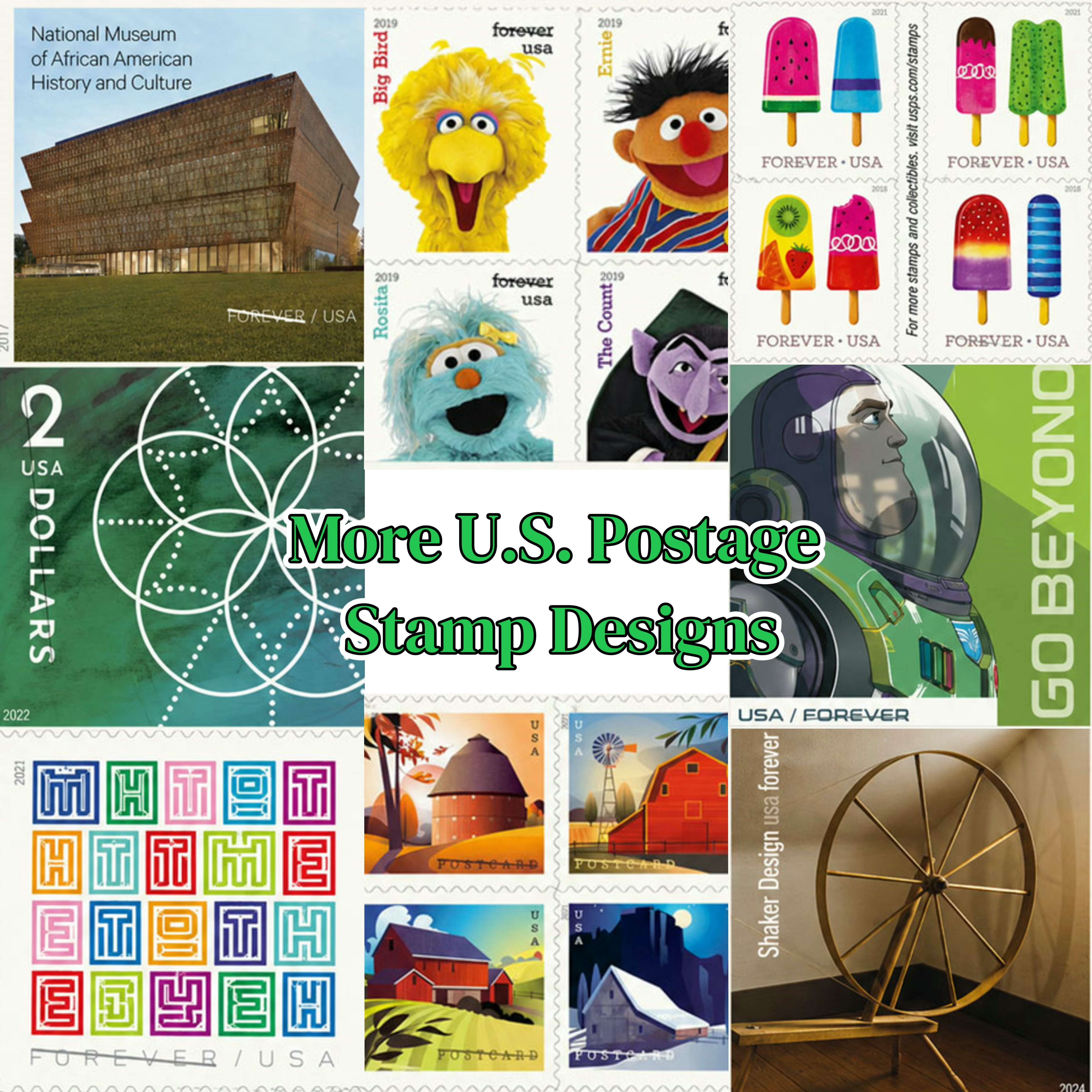 More U.S. Postage Stamp Designs