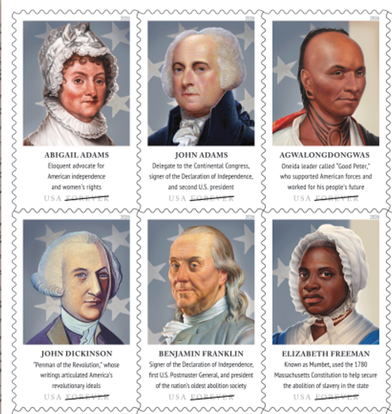 2026 Figures of the American Revolution Stamps - product detail view 3