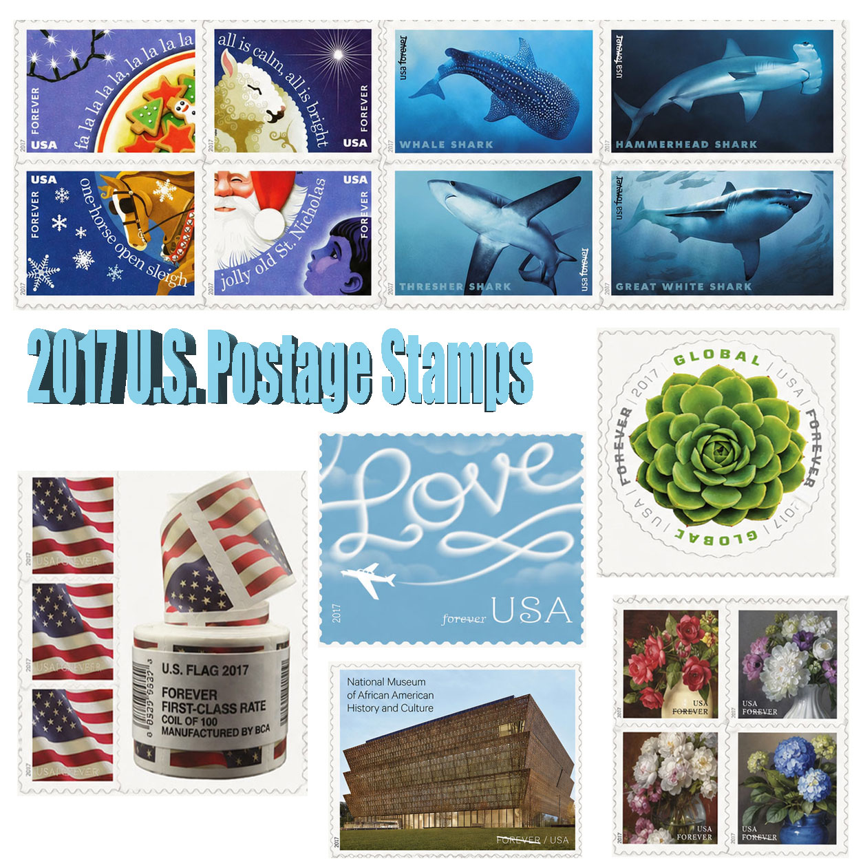2017 U.S. Postage Stamps