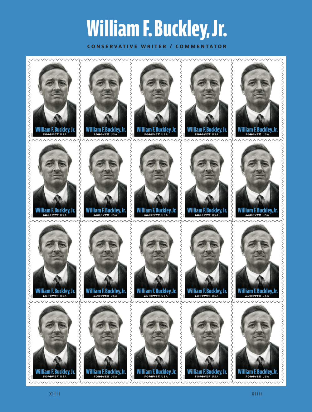 2025 William F. Buckley, Jr. Stamps - product detail view 2
