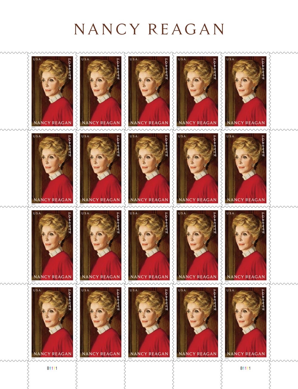 2022 Nancy Reagan Stamps