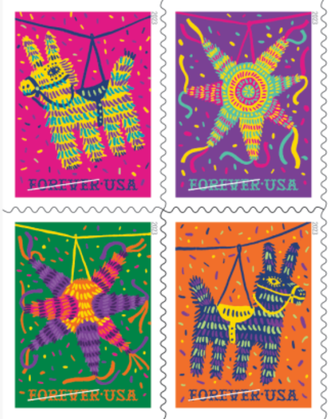 2023 Piñatas! Stamps 100 PCS