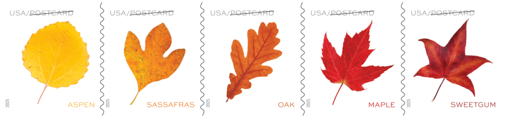 2025 Vibrant Leaves Stamps