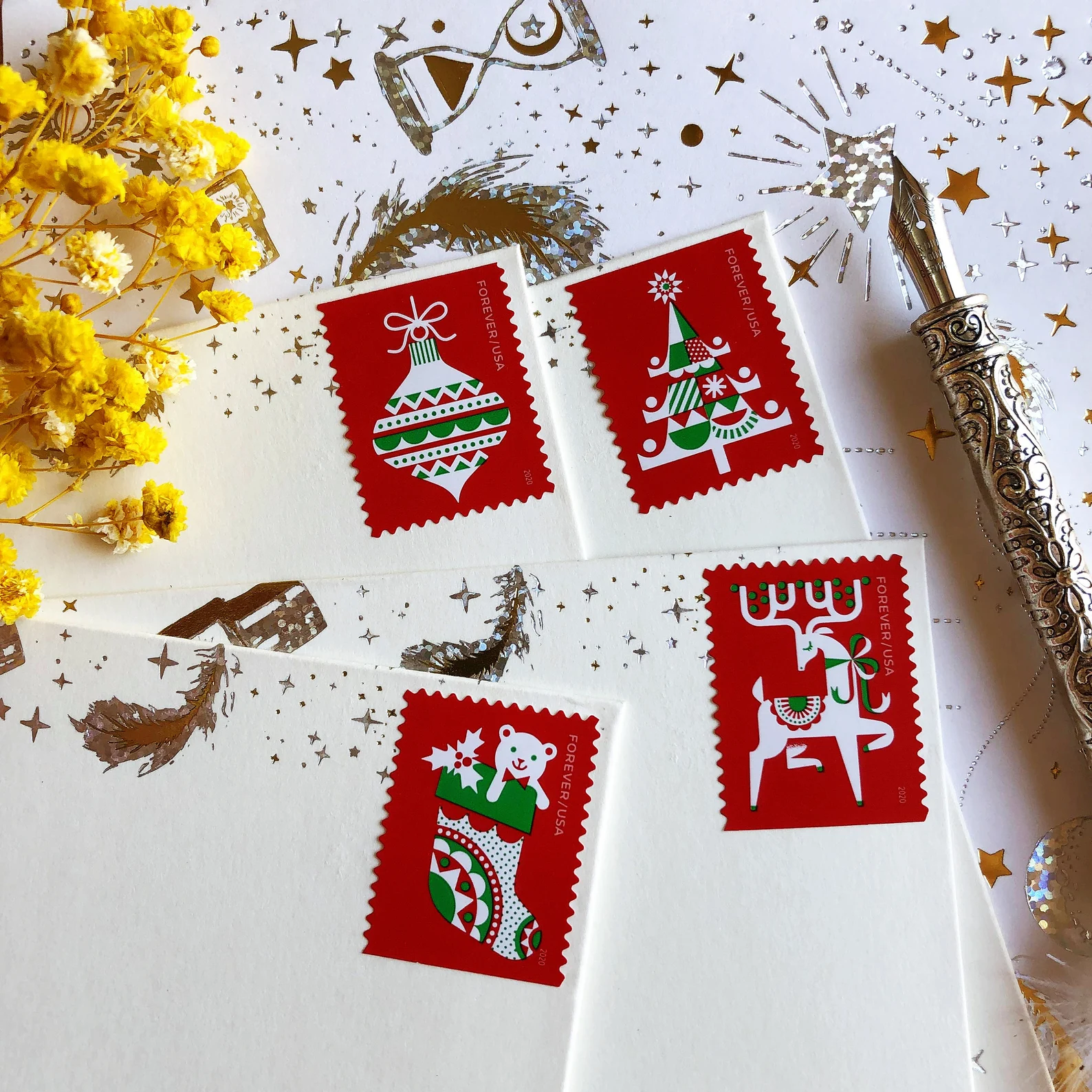 2020 Christmas Holiday Delights Stamps