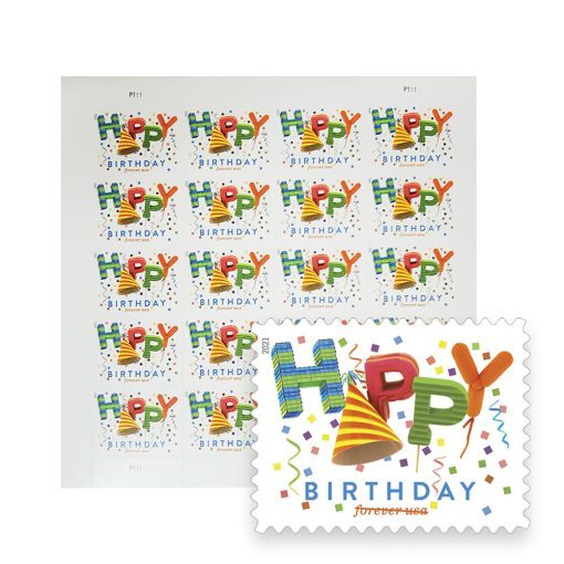 2021 Happy Birthday Stamps