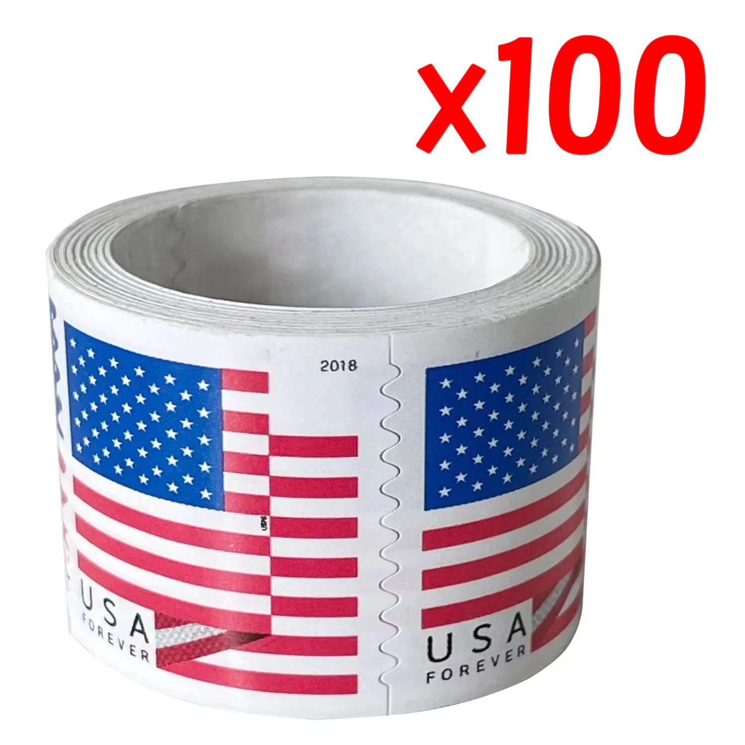 2018 U.S. Flag Forever Stamps 100 Rolls