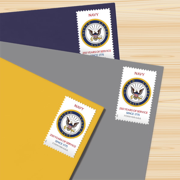 2025 U.S. Navy 250th Stamps 100 pcs