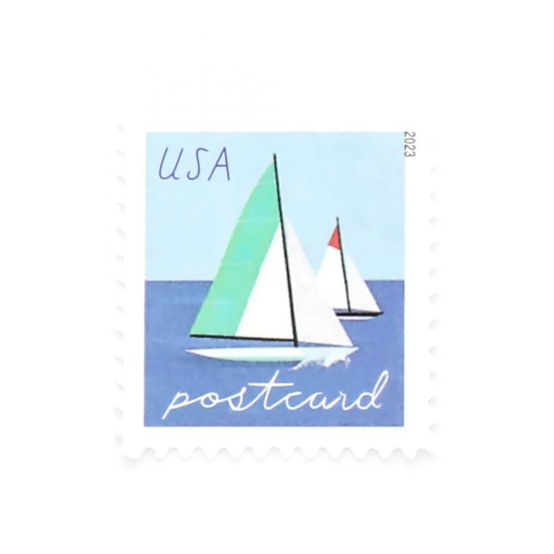 2023 Sailboats Postcard Stamps